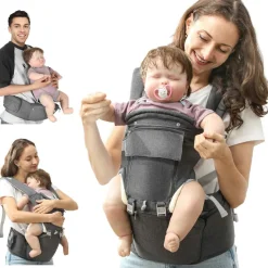 Homcom - Mochila portabebés ajustable