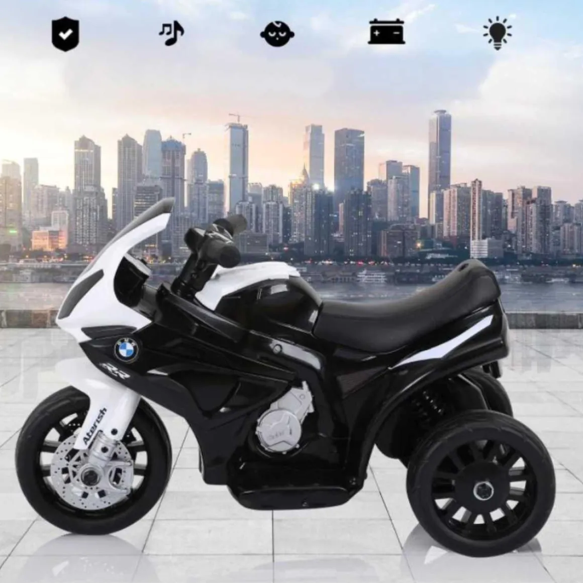 Homcom - Moto Eléctrica BMW S1000RR Negro