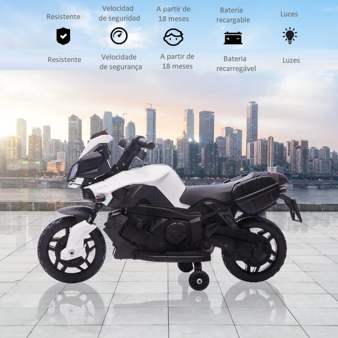 Homcom - Moto eléctrica infantil