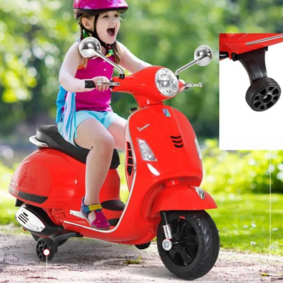 Homcom - Moto Eléctrica Infantil Rojo HomCom
