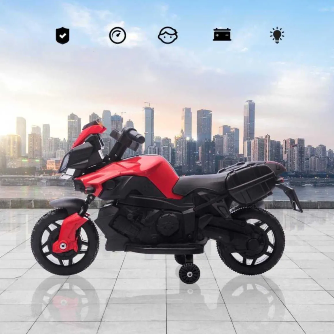 Homcom - Moto Eléctrica para Niños 6V