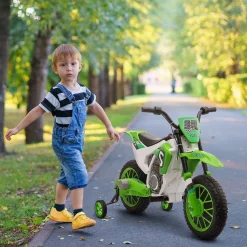 Homcom - Moto eléctrica 12V verde