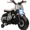 Homcom - Moto eléctriva 6V blanco/negro