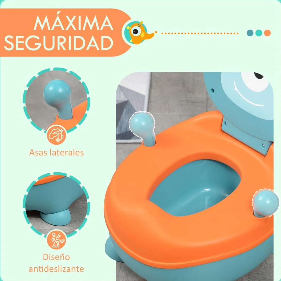 Homcom - Orinal de aprendizaje alien