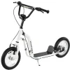 Homcom - Patinete Ajustable Para Niños Blanco/Negro HomCom
