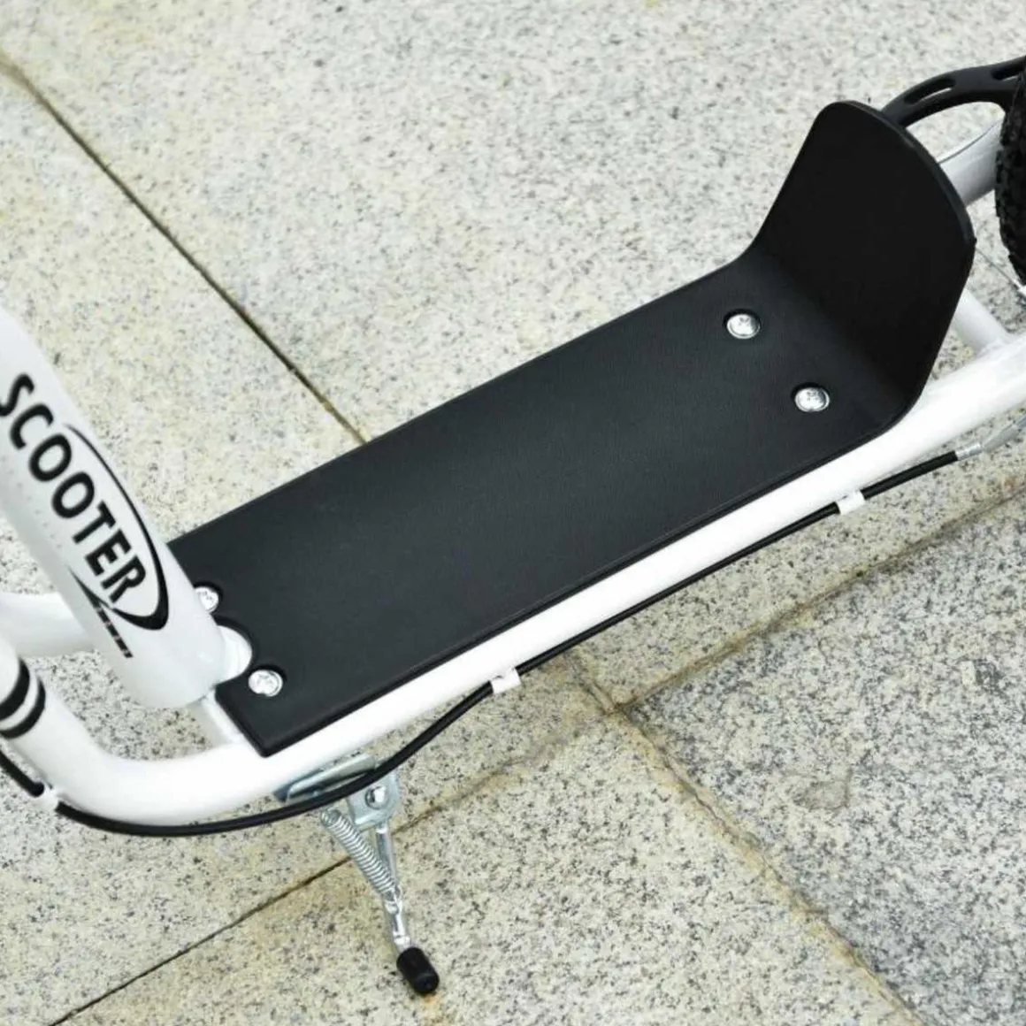 Homcom - Patinete Ajustable Para Niños Blanco/Negro HomCom