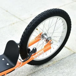 Homcom - Patinete Ajustable Para Niños Naranja HomCom