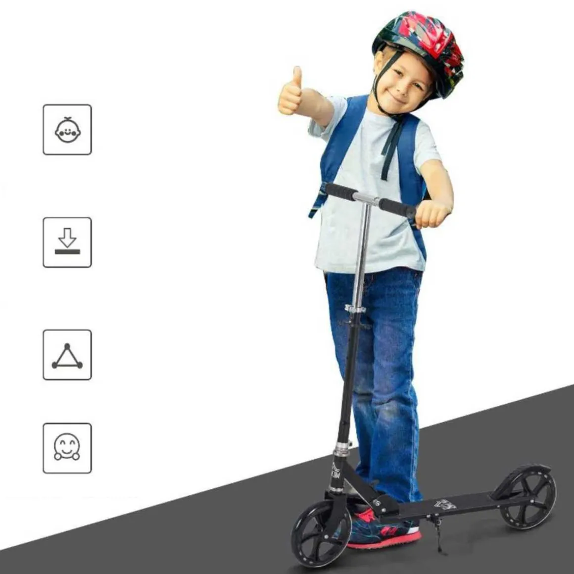 Homcom - Patinete Infantil Plegable HomCom