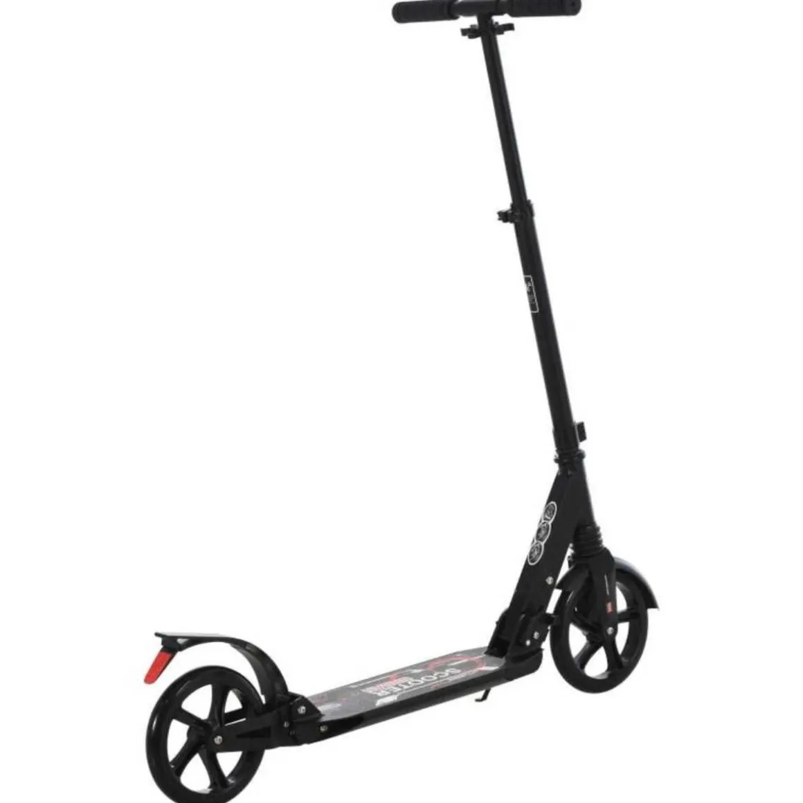 Homcom - Patinete Plegable Aluminio PP PU HomCom