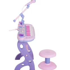 Homcom - Piano Infantil 37 Teclas Rosa HomCom