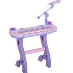 Homcom - Piano Infantil 37 Teclas Rosa HomCom