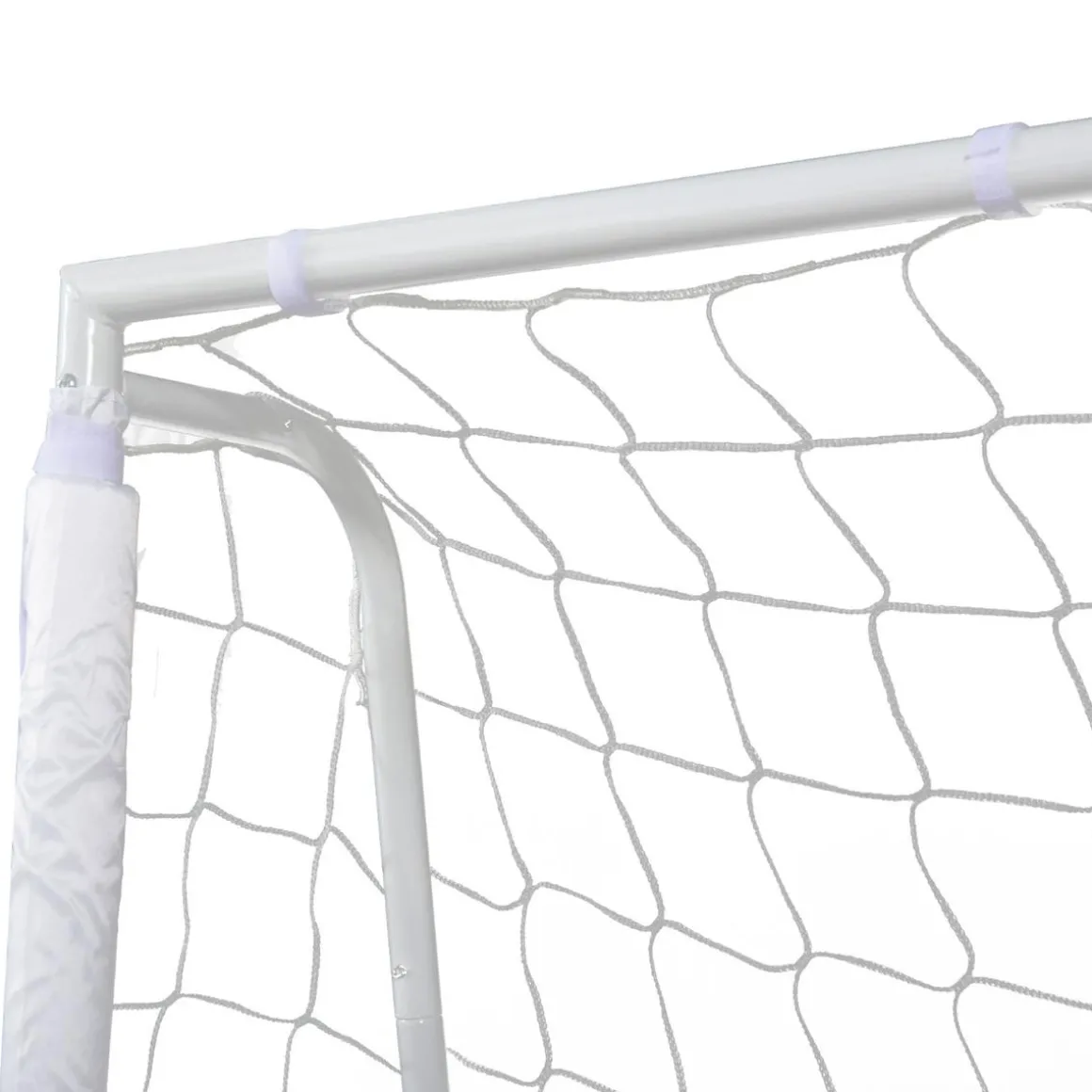 Homcom - Portería de fútbol 186x62x123 cm Blanco