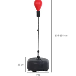 Homcom - Punching Ball con altura ajustable