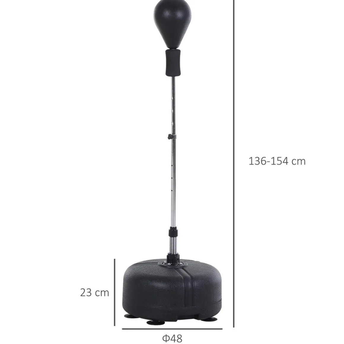 Homcom - Punching Ball con altura ajustable