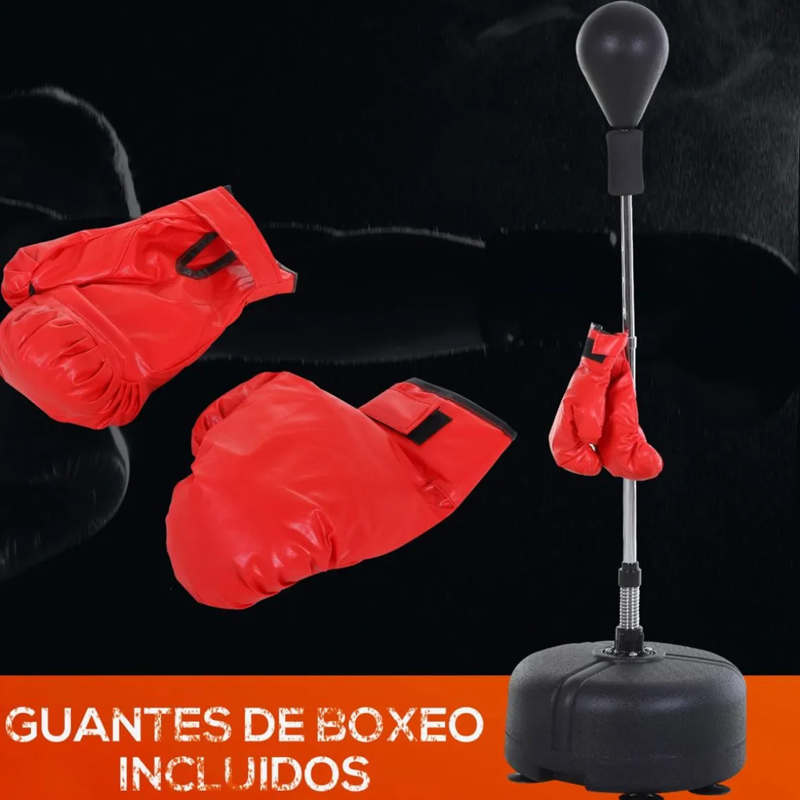 Homcom - Punching Ball con altura ajustable