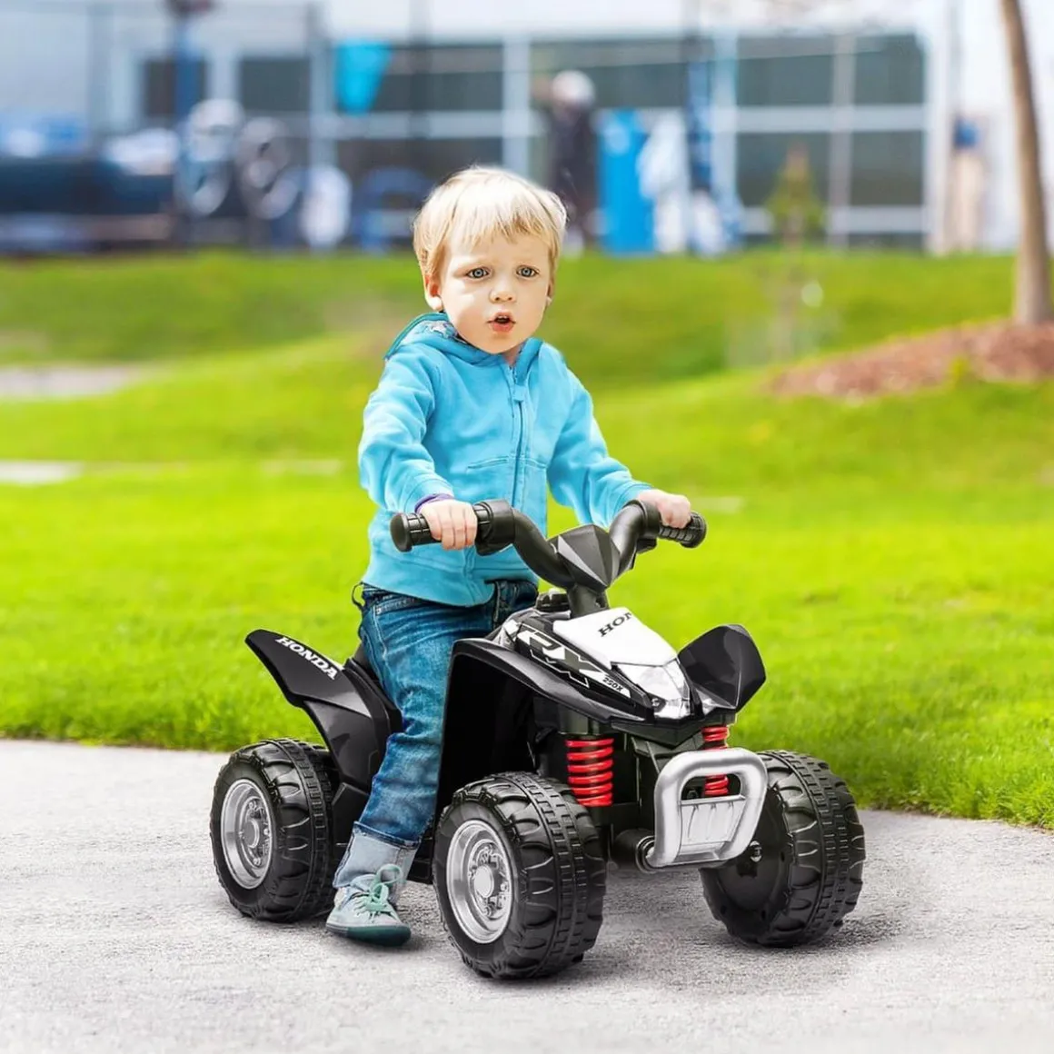 Homcom - Quad eléctrico Honda Negro