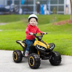 Homcom - Quad eléctrico infantil con música