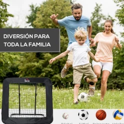 Homcom - Red de rebote con ángulo ajustable