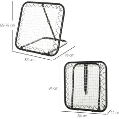 Homcom - Red de rebote plegable