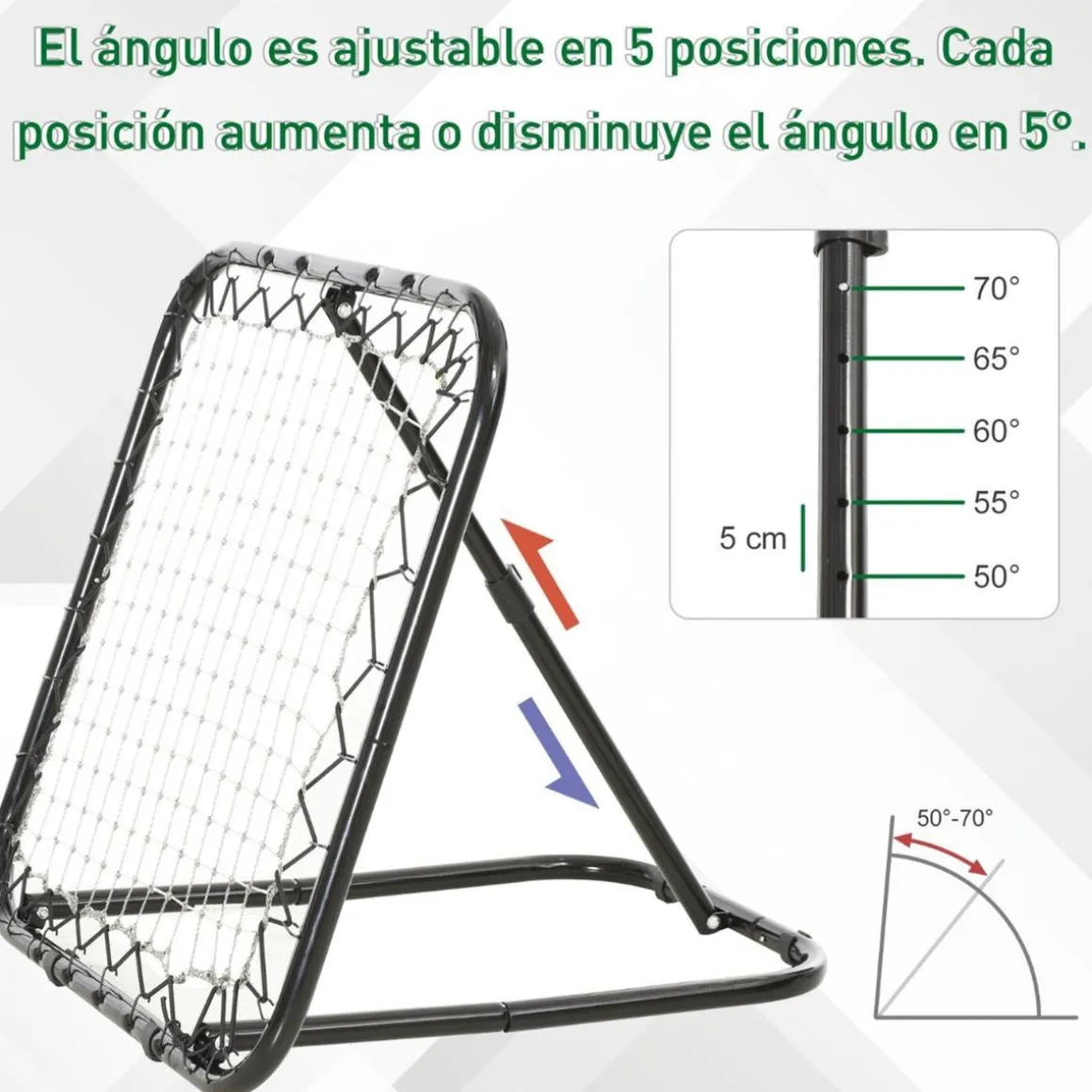 Homcom - Red de rebote plegable
