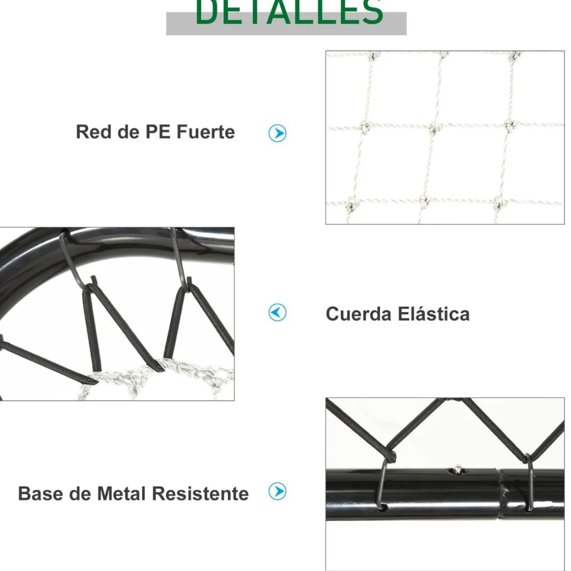 Homcom - Red de rebote plegable