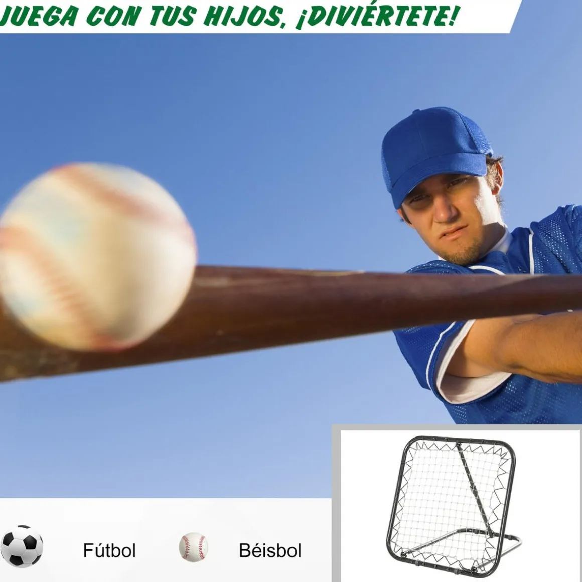 Homcom - Red de rebote plegable