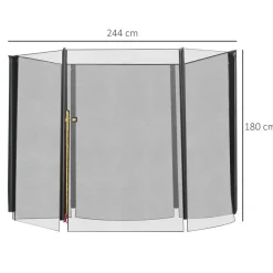 Homcom - Red seguridad para cama elástica 244 cm