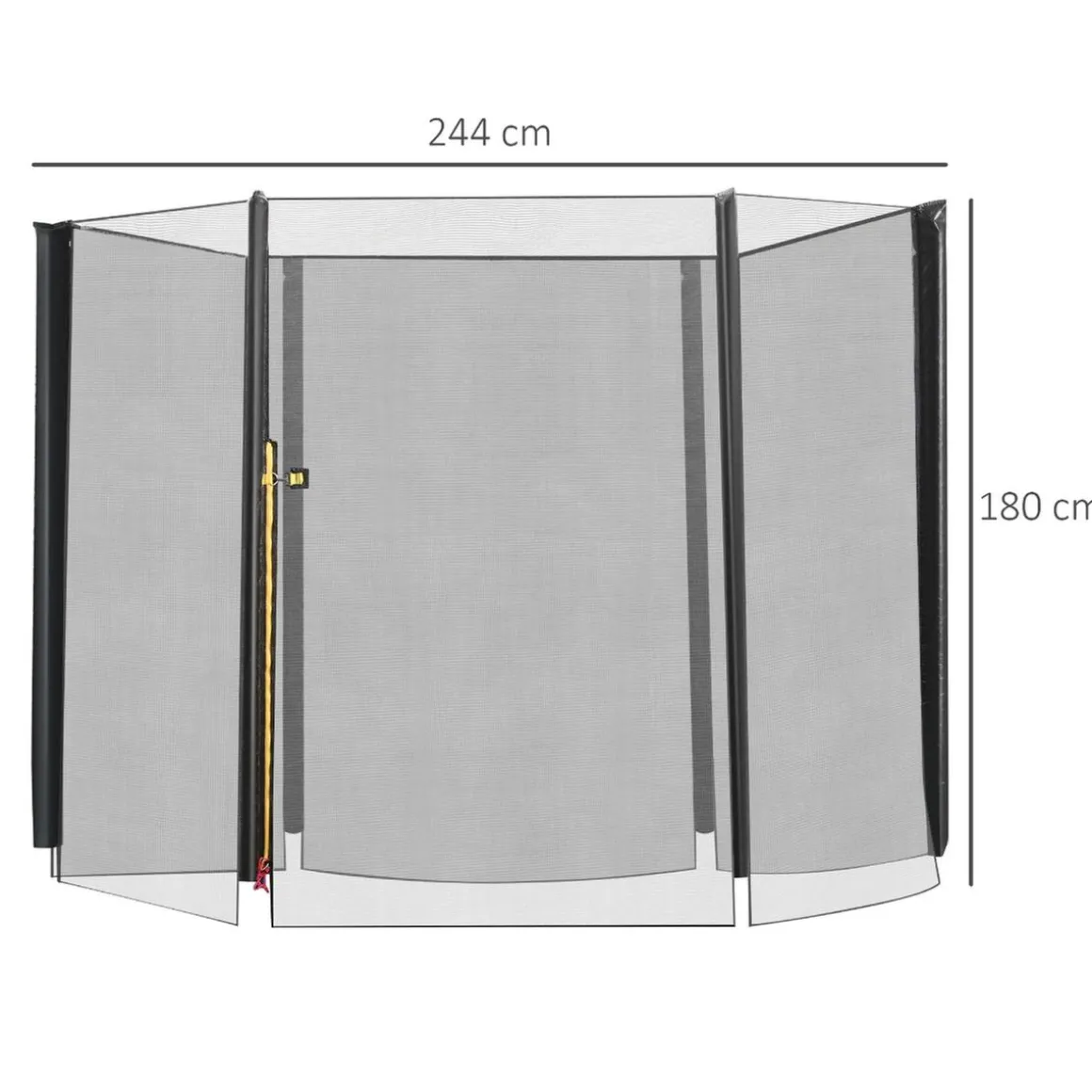 Homcom - Red seguridad para cama elástica 244 cm