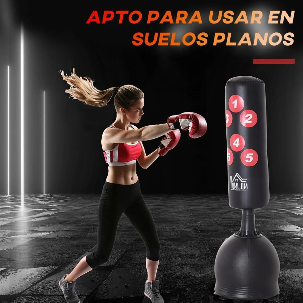 Homcom - Saco de boxeo de pie