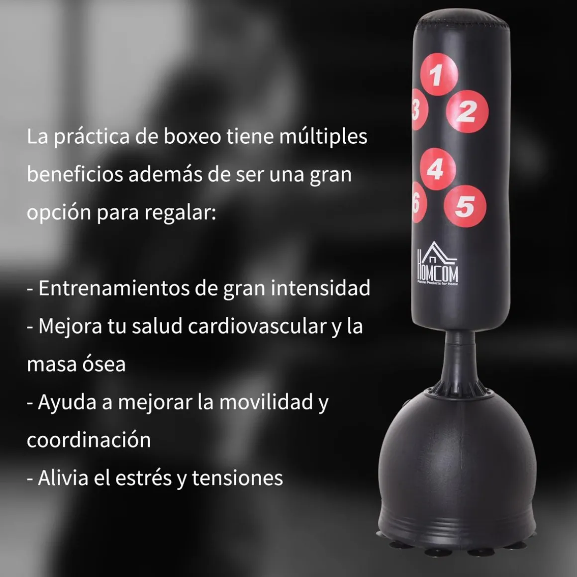 Homcom - Saco de boxeo de pie
