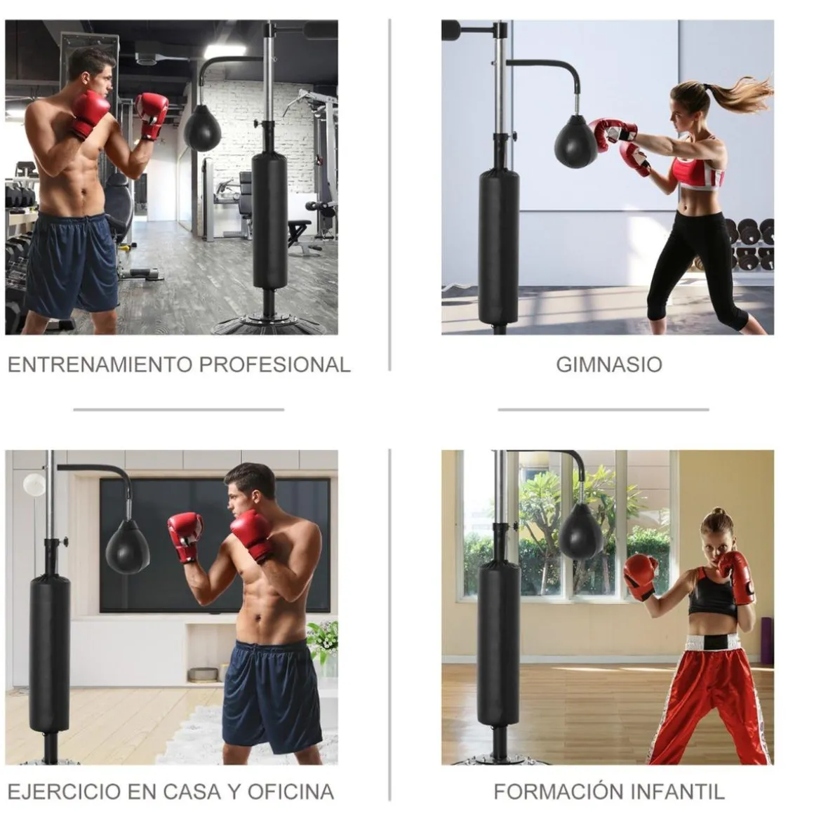 Homcom - Saco de boxeo de pie