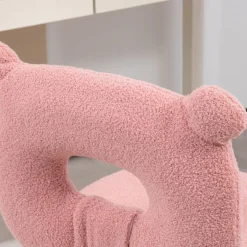 Homcom - Silla infantil de borreguito Rosa