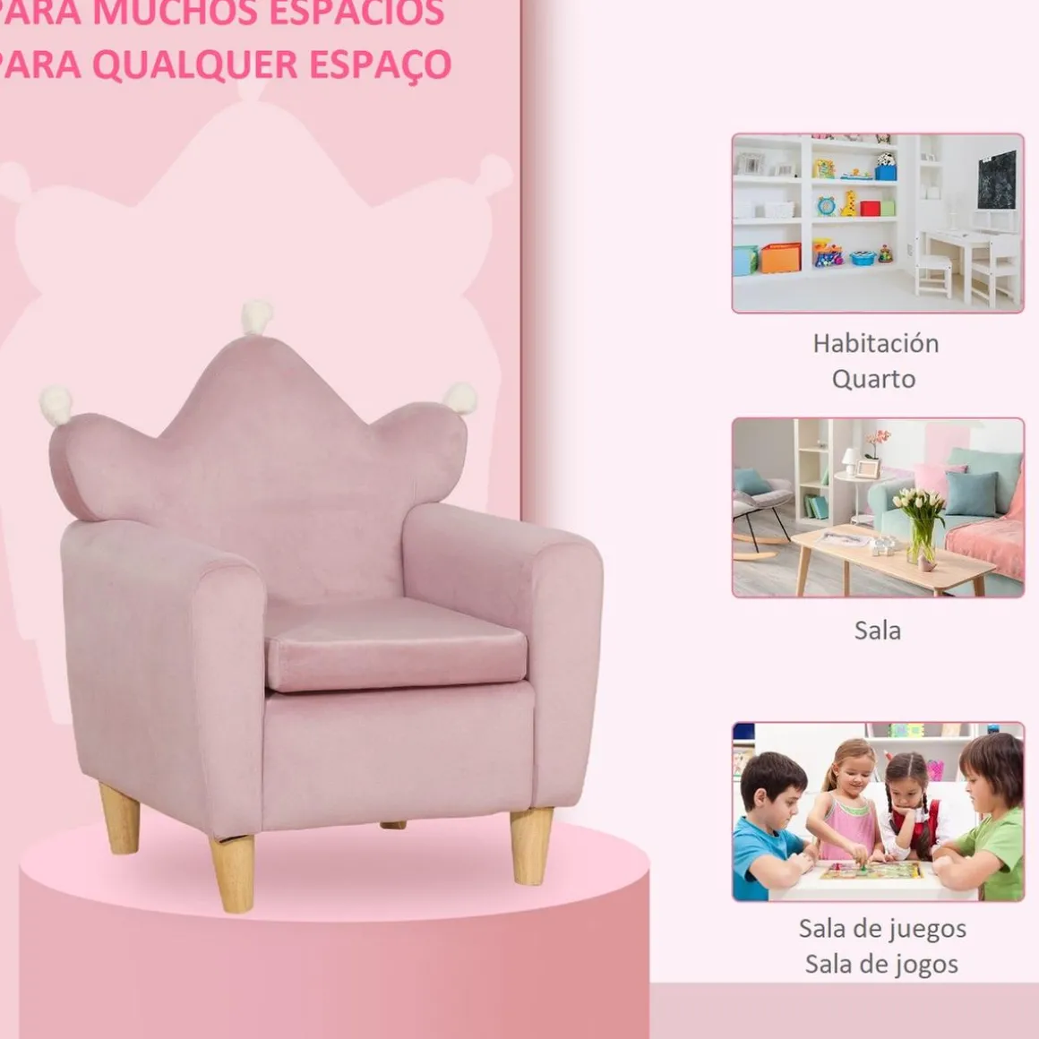 Homcom - Sillón infantil