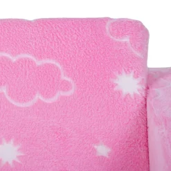 Homcom - Sillón infantil Rosa brilla en la oscuridad