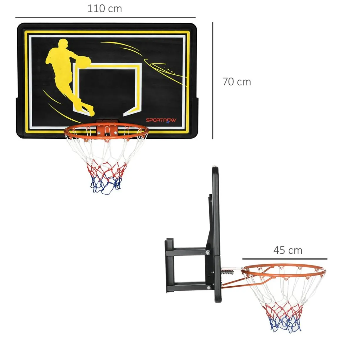 Homcom - Tablero de baloncesto