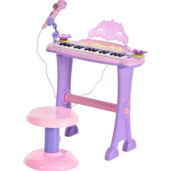 Homcom - Teclado Electrónico Infantil 32 Teclas
