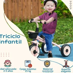 Homcom - Triciclo infantil Rosa