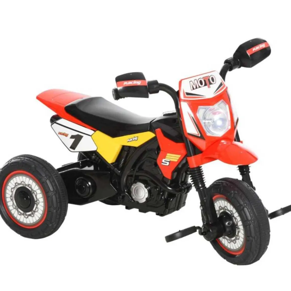 Homcom - Triciclo Moto de Montaña Infantil Rojo HomCom
