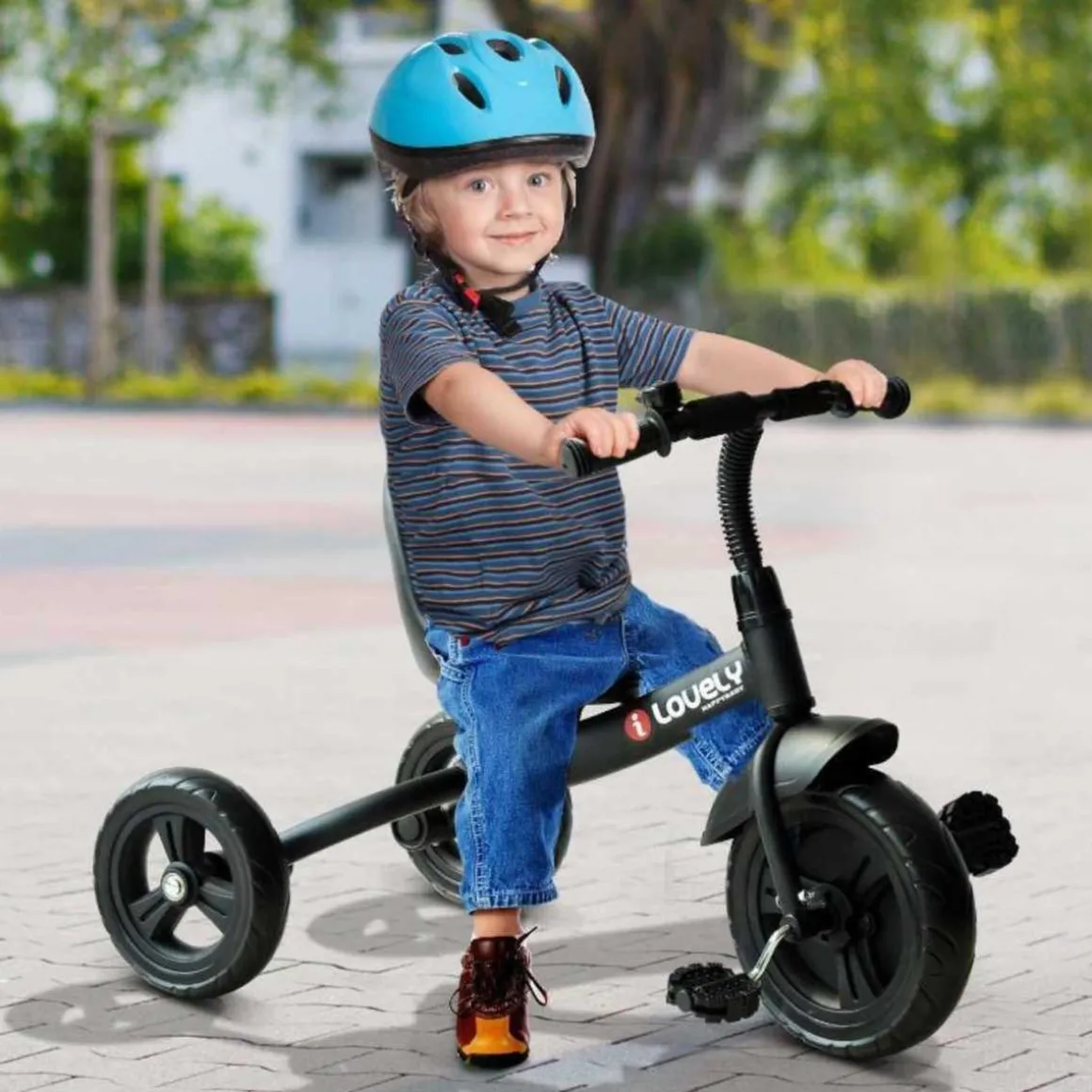 Homcom - Triciclo Negro HomCom
