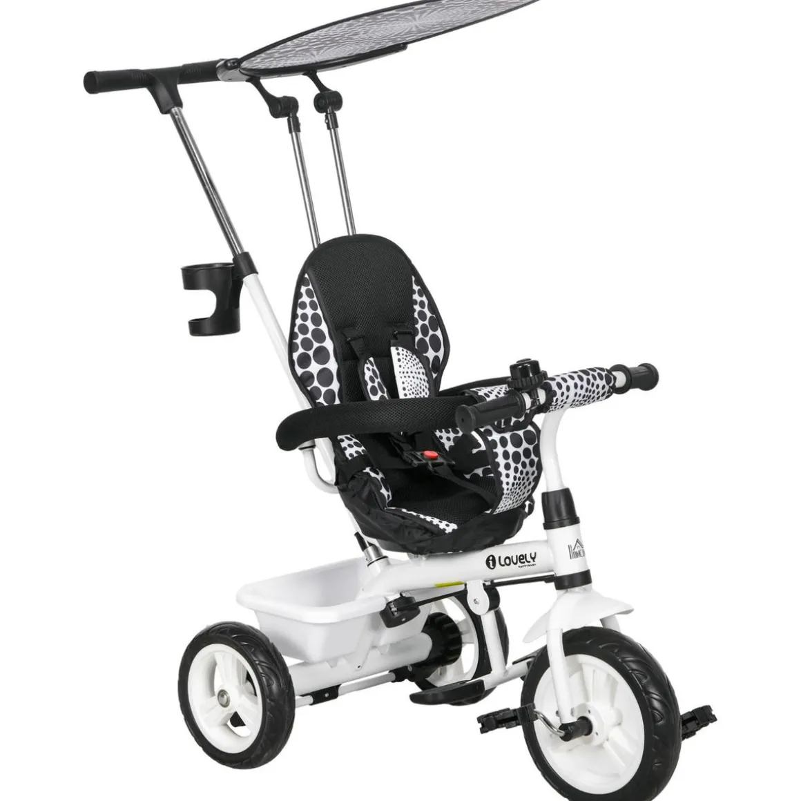 Homcom - Triciclo para bebés 2 en 1