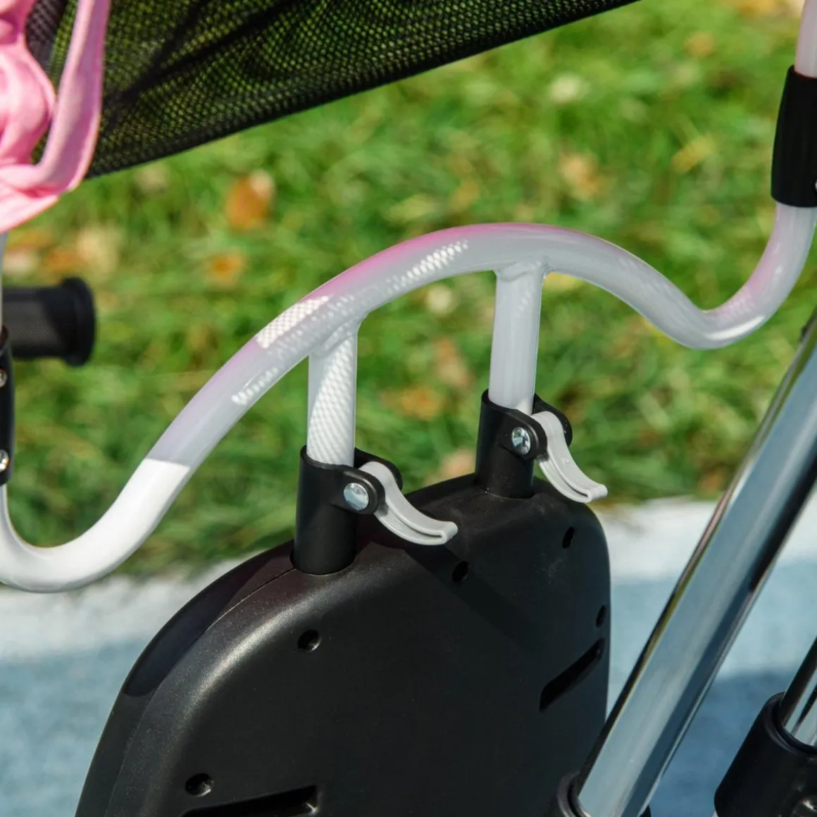 Homcom - Triciclo para bebé con capota Rosa