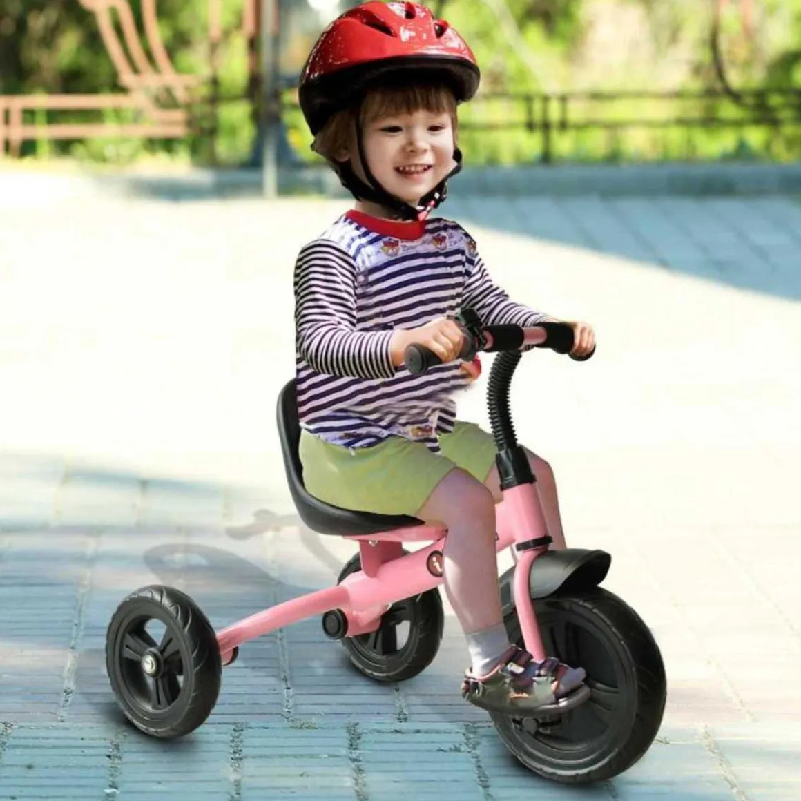 Homcom - Triciclo Rosa HomCom