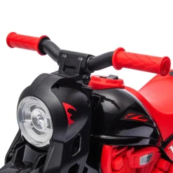 Homcom - Trimoto eléctrica batería 6 V con música y juegos Rojo