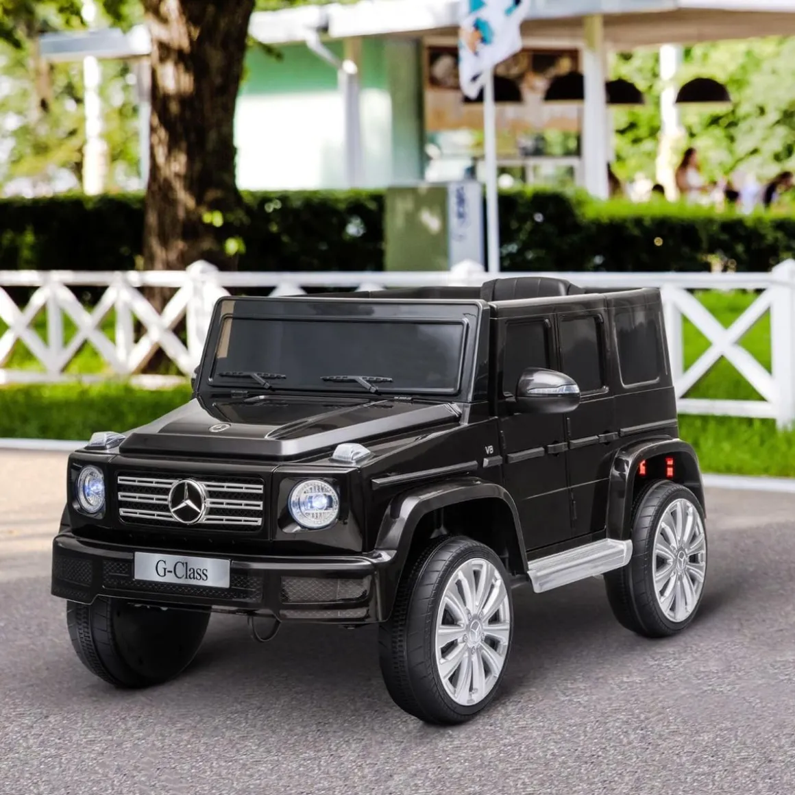 Homcom - Vehículo batería con mando Mercedes Negro