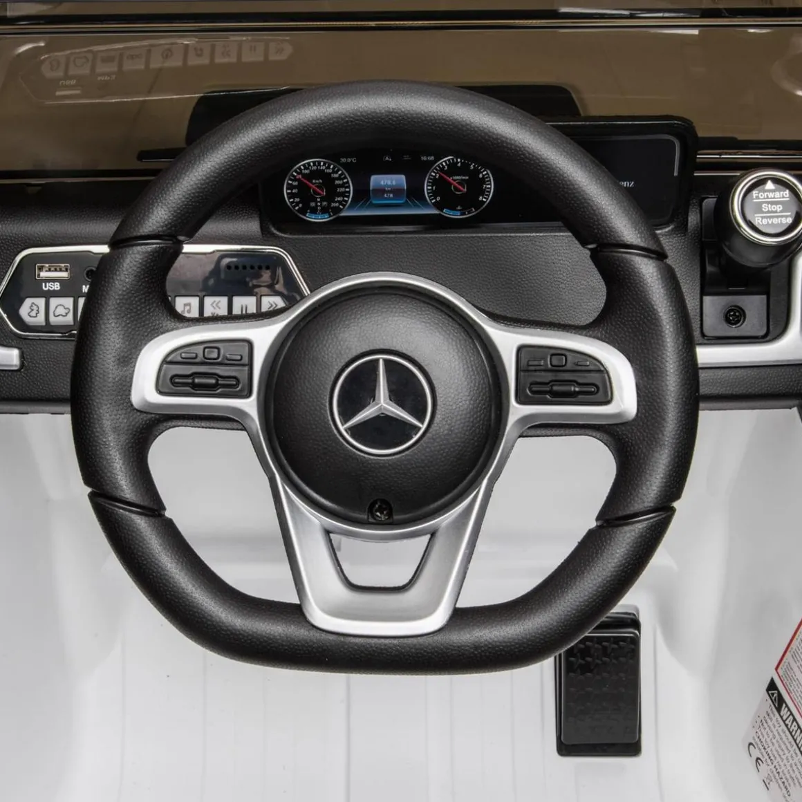 Homcom - Vehículo batería con mando Mercedes Blanco