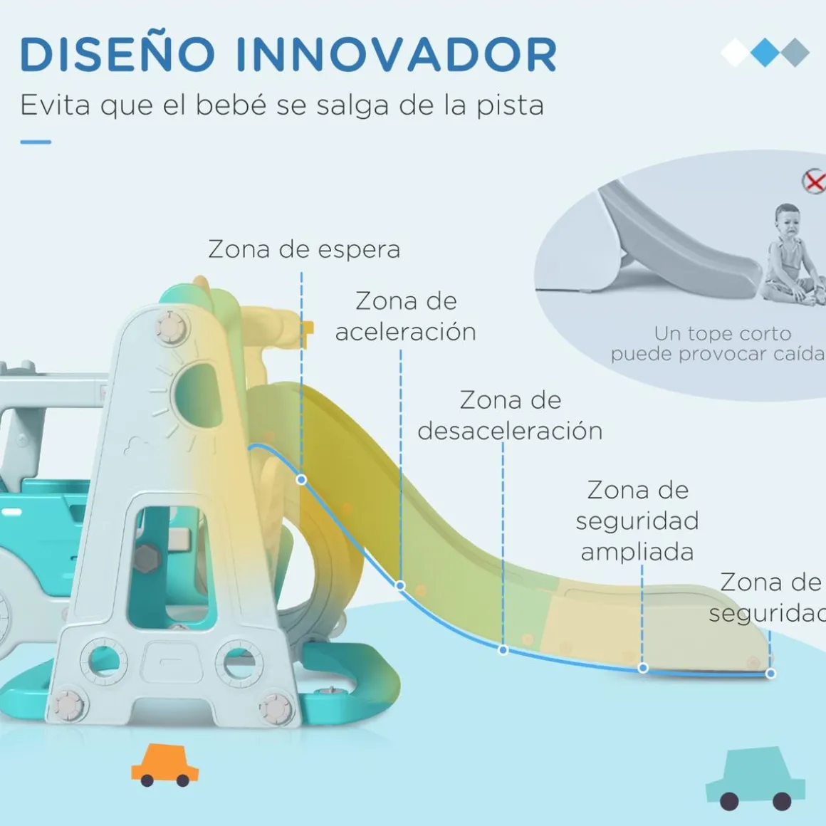 Homcom - Zona de juegos infantil para interior