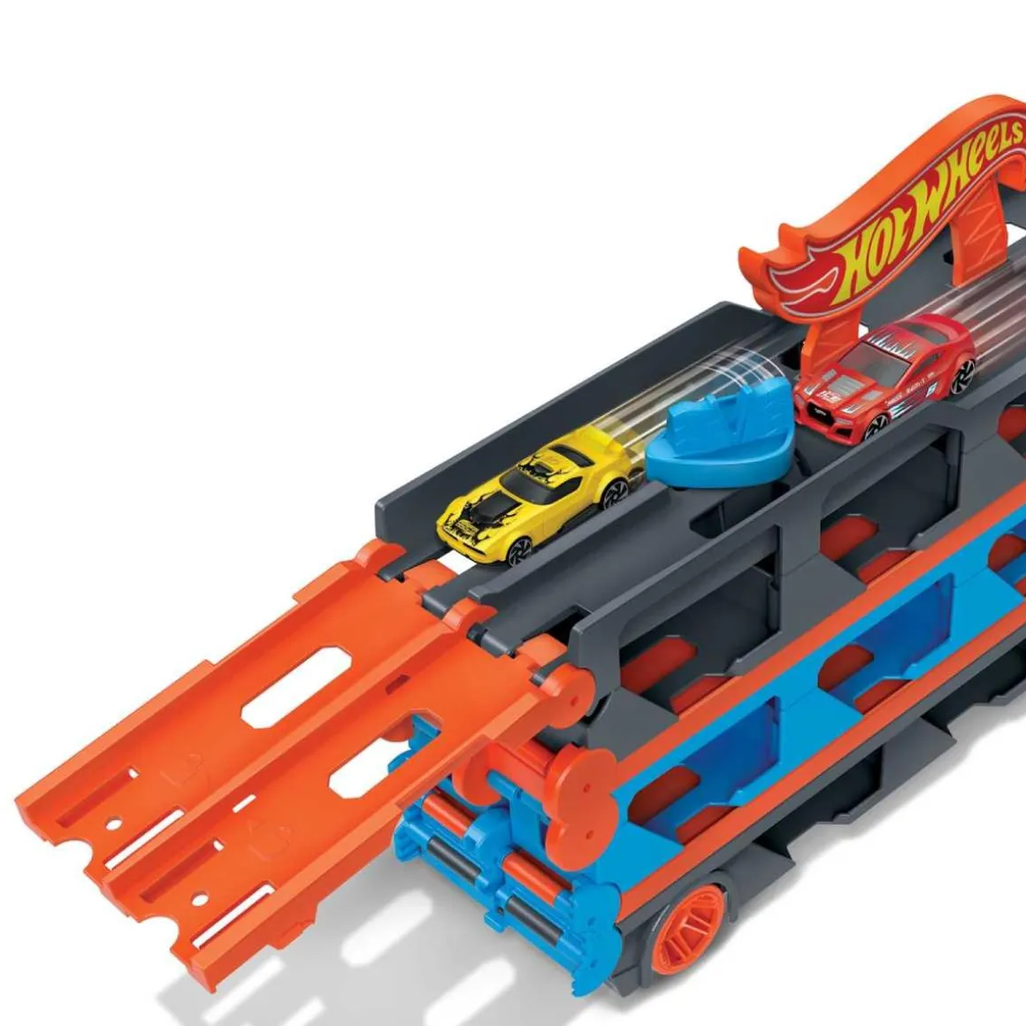 Hot Wheels - Camión de transporte convertible
