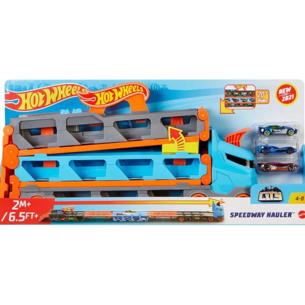Hot Wheels - Camión de transporte convertible