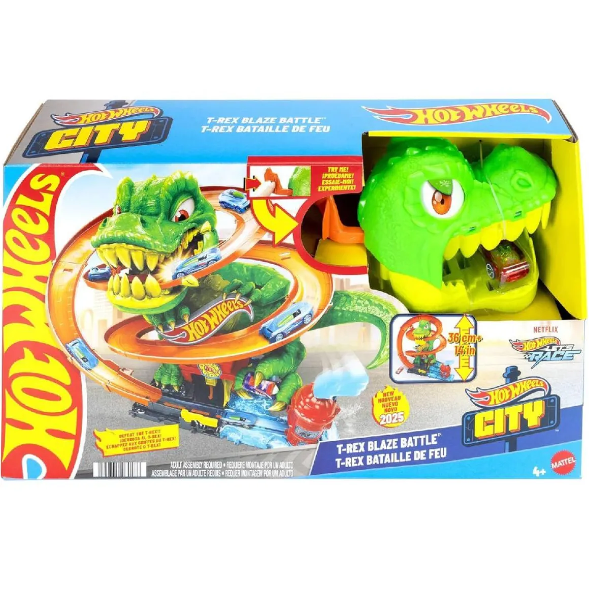 Hot Wheels - Estación de bomberos T-Rex