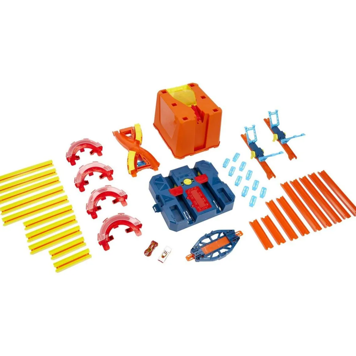 Hot Wheels - Hot Wheels Track Builder Unlimited con 20 pies de pista y vehículo de juguete ㅤ